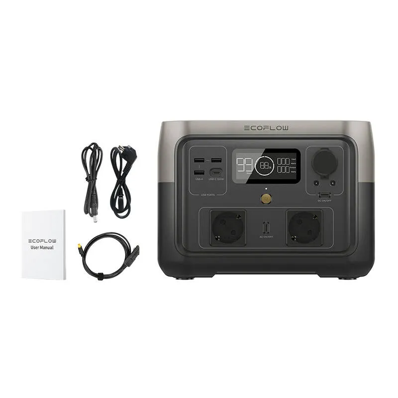 Переносная зарядная станция EcoFlow RIVER 2 Max ZMR610-B-EU 512Wh 500w(1000w max)